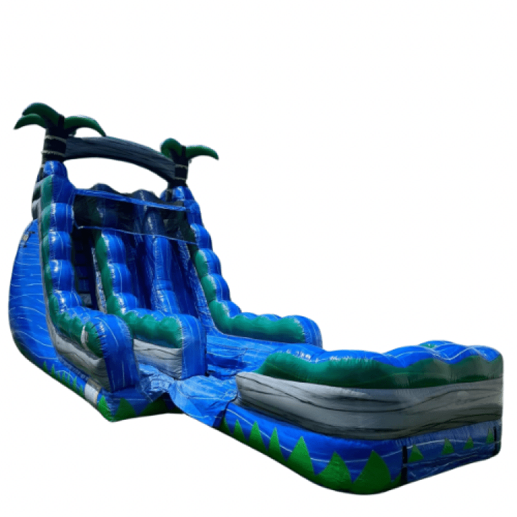 22ft Blue Crush Dual Lane w/ Splash Pad